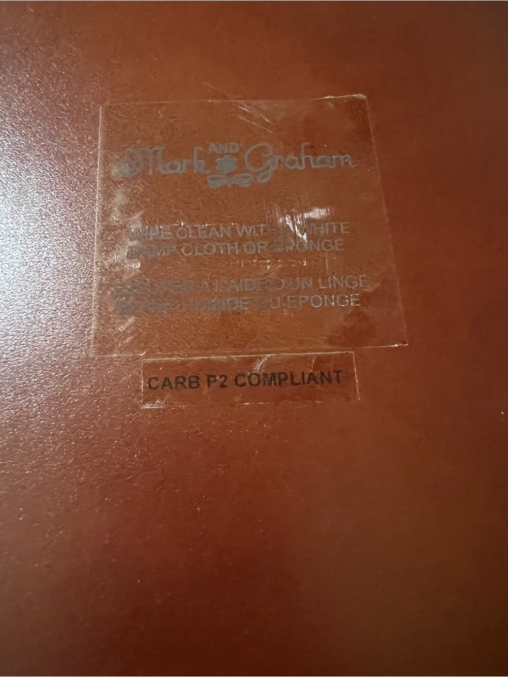 Mark & Graham Leather Serving Tray NWOT!! - Picture 2 of 5